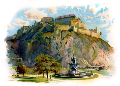 Castle Rock, Edinburg by Unbekannter Künstler