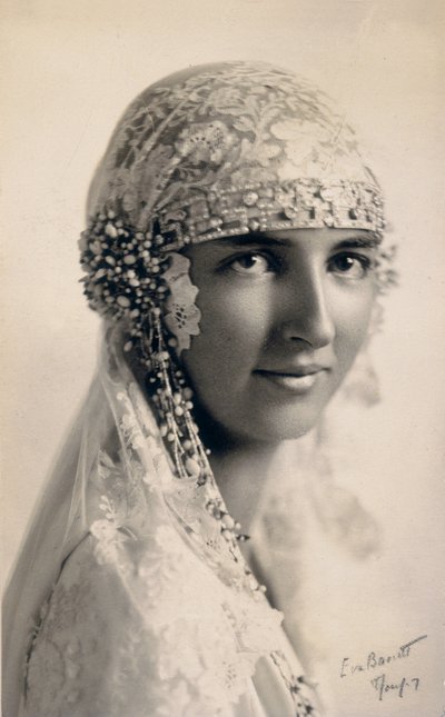 Fransa Düşesi Anna düğün kıyafetleri içinde by Unbekannter Künstler