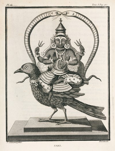 Hindu tanrısı Sani by Unbekannt
