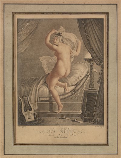 Gece, Paris, 1815 dolayları (gravür) by Unbekannter Künstler