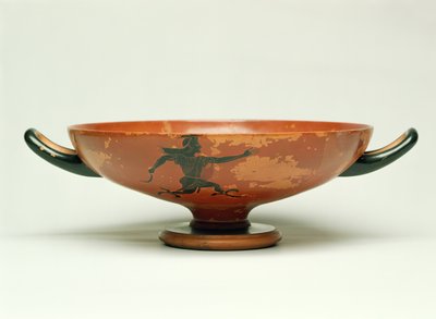 The Pursuit of Perseus, The Pepaks Master tarafından yapılan Attika siyah figür kylix, MÖ 525-520 (çömlek) by Unbekannt