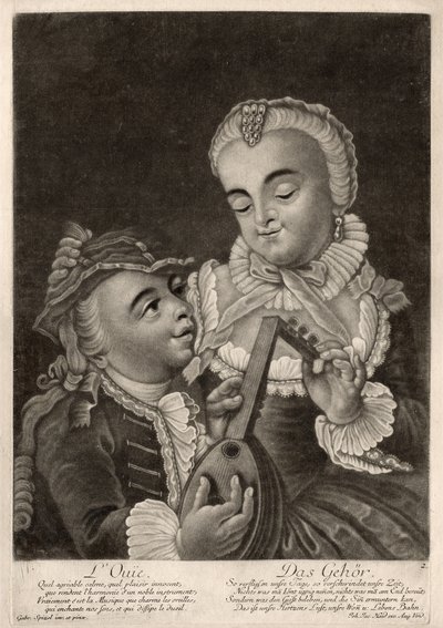 Duruşma, Augsburg, c.1760 (gravür) by Unbekannter Künstler