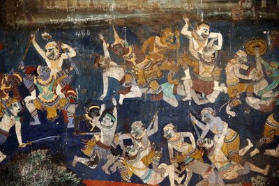 Gümüş pagoda bileşik duvarlarının içi, Reamker