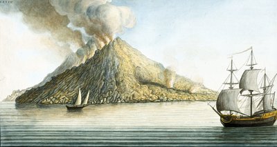 Stromboli Adası, Sicilya by Unbekannter Künstler
