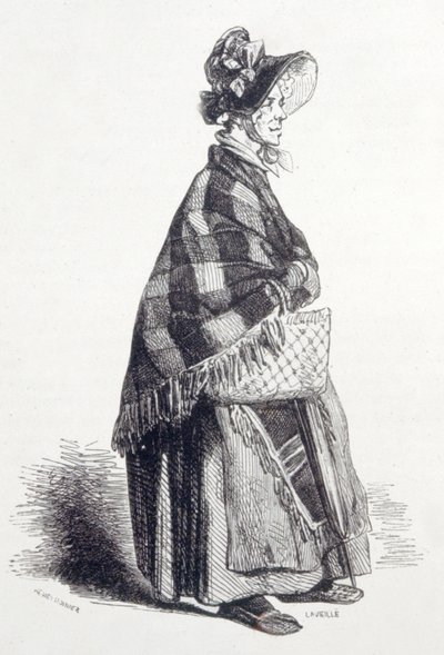 Yaşlı kız (gravür) by Unbekannter Künstler