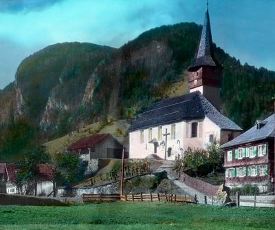 Bregenz yakınlarındaki Reuthe kasabası by Unbekannter Künstler