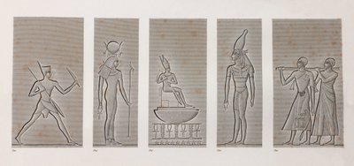 Thebes, Karnak, yakın çekim by Unbekannt