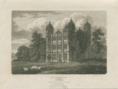 Tixall Hall - Gatehouse: gravür, 25 Kasım 1775 by Unbekannt