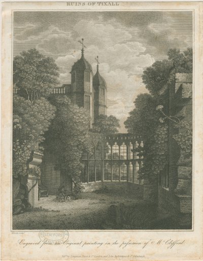 Tixall Hall: gravür ve [?19. yüzyılın başları] by Unbekannt
