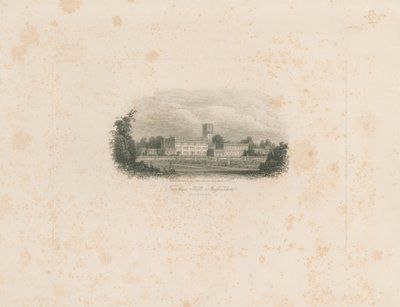 Trentham Hall: çelik gravür by Unbekannt