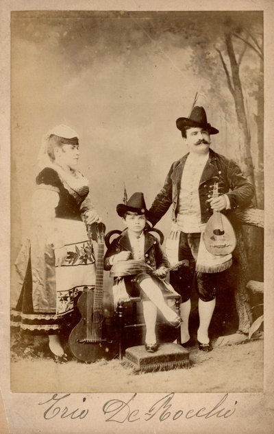 Trio De Bocchi, Lombardiya, 1880 dolayları (s/b fotoğraf) by Unbekannter Künstler