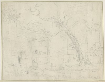 Tutbury Kalesi: karakalem, nd [?19th Century] by Unbekannt