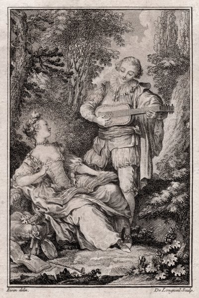 İsimsiz Tür Sahnesi, Paris 1766 (gravür) by Unbekannter Künstler