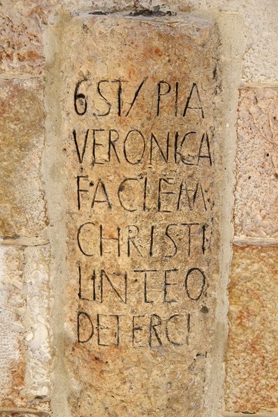 Via Dolorosa, Altıncı istasyon, Veronica Peçe, Kudüs, İsrail by Unbekannt