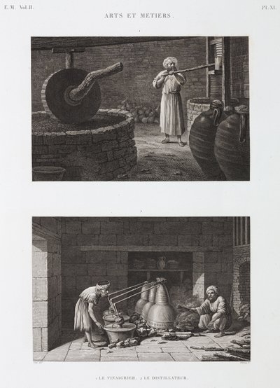 Sirke Sirke üreticisi ve damıtıcı, Mısır, c 1798 by Unbekannt