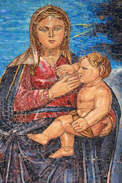 Bakire ve çocuk. Guatemala. Duyuru Bazilikası, Nasıra, İsrail by Unbekannt