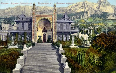 Vorontsov Sarayı, Alupka, Kırım by Unbekannter Künstler