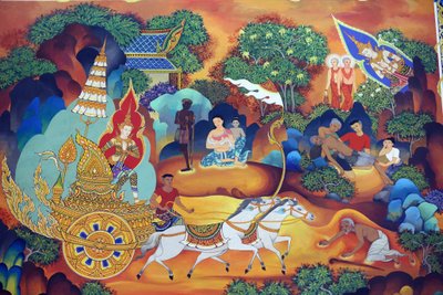 Wat Ananda Metyarama Tay Budist Tapınağı. Buddha
