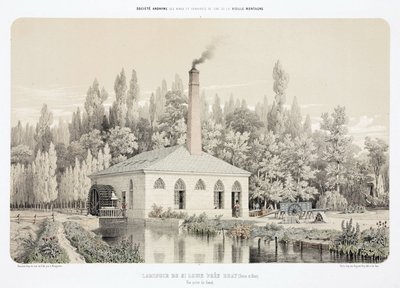 Su Gücü, 1900 Öncesi Çinko haddehanesi (Laminoir), Saint Louis, Bray, Fransa yakınlarında by Unbekannt