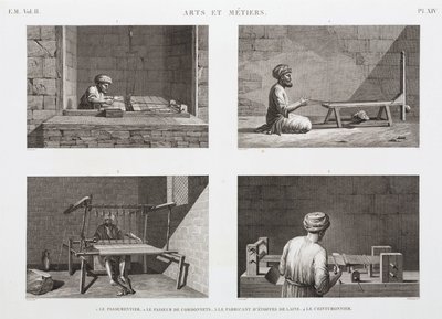 Yün ve Kamgarn, Dokuma Dokuma, Mısır, c 1798 by Unbekannt