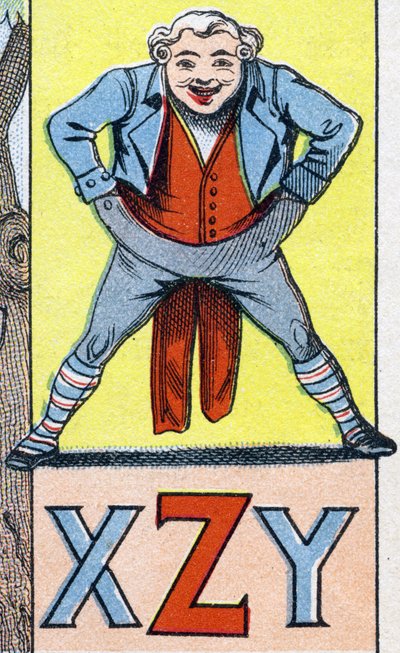 XZY harfleri. "ABC Les Images en Alphabet" de gravür. Epinal görüntüleme. Pellerin ve Cie, matbaacı-yayıncı, Epinal, 19. yüzyıl sonu, 1890 dolayları. 10 sayfa. Karartma: 19,5 x 13,5 cm by Unbekannt