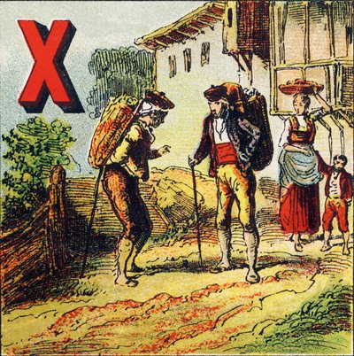 X: Sherry. Şarabıyla ünlü İspanya şehri - Coğrafi Alfabeden alınan gravür. Guerin-Muller ve Cie, yayıncılar, Paris by Unbekannt