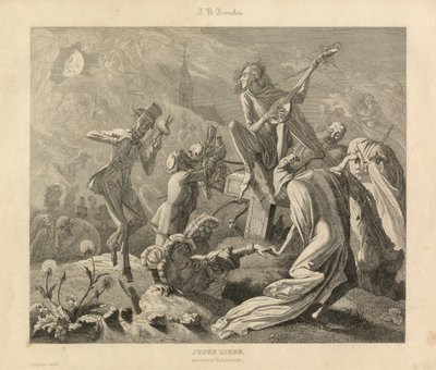Genç aşk, Karlsruhe, 1850 dolayları (gravür) by Unbekannter Künstler