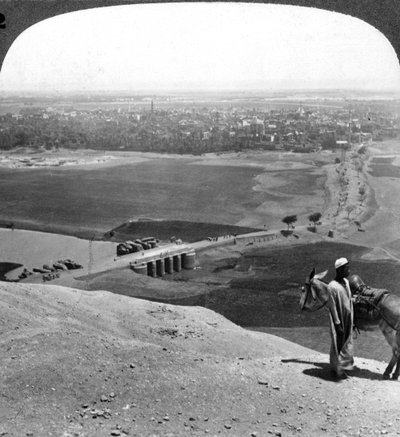 Yukarı Mısır'ın en büyük şehri Assiut, 1905. by Underwood and Underwood