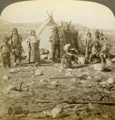 Eskimolar, Grönland. by Underwood and Underwood