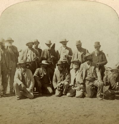 General Cronjes teslim olduktan sonra başlıca komutanlar, Güney Afrika, Boer Savaşı, 1900. by Underwood and Underwood