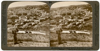 Nasıra, kuzeydoğudan görüldüğü gibi, Filistin, 1900. by Underwood and Underwood