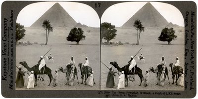 Büyük Giza Piramidi, Mısır, 1905. by Underwood and Underwood