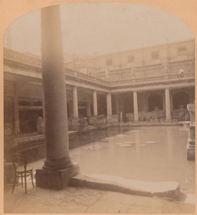 Eski Roma Hamamı, Bath, İngiltere, 1900. by Underwood and Underwood
