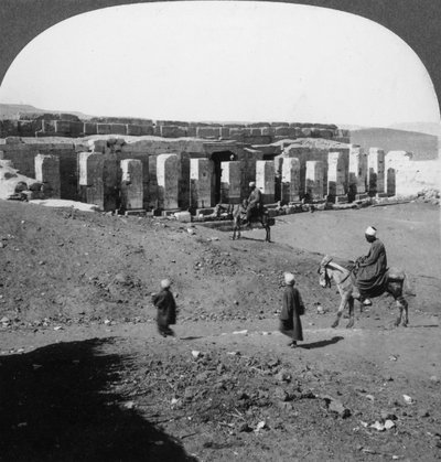 Sethos I tapınağı, Abydos, Mısır 1905. by Underwood and Underwood