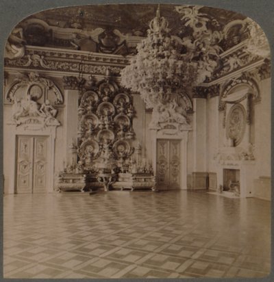 Taht Odası, Kraliyet Sarayı, Berlin, levha yüklü büfe ve muhteşem dekorasyonlar, Almanya, 1903 by Underwood and Underwood
