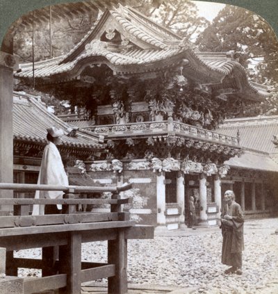 Gece prestijli el, dostum st el MP, Nikko, Japonya, 1904 tarafından çevrildi by Underwood and Underwood