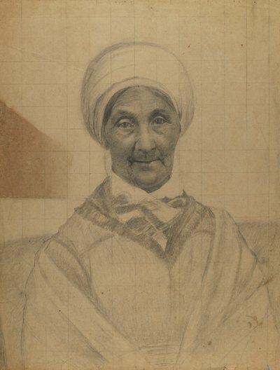Türbanlı Yaşlı Kadın by Unidentified