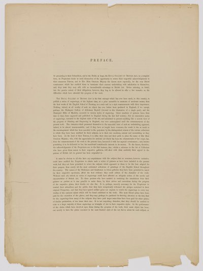 "The Royal Gallery of British Art" için Önsöz by Unidentified
