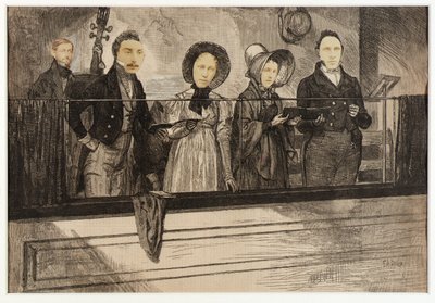 Eski Bir Taşra Kilisesinde Şarkı Söyleme Koltukları by Unidentified