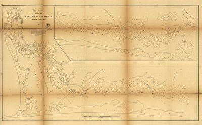 Core Sound ve Boğazları, Kuzey Carolina. LOC 99447462 by United States Coast Survey