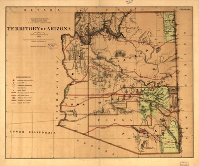 Arizona Bölgesi. by United States. General Land Office