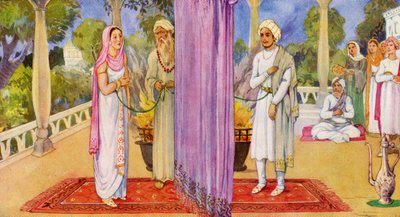 A Hindu Indian Wedding, 1941  by Unknown