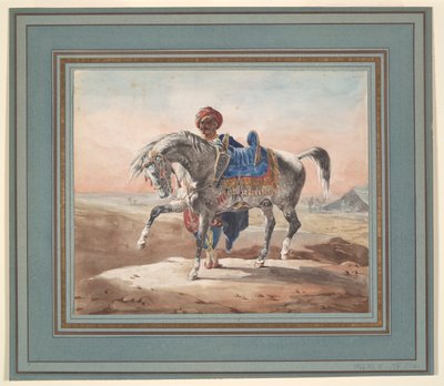 Bir Atın Yanında Duran Arap by Unknown