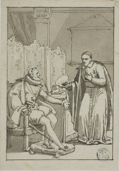 Henry IV ile Kardinal Seyirci by Unknown