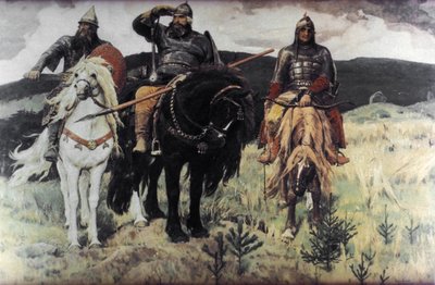 Bogatiri (Kahramanlar) ve Victor Mihayloviç Vasnetsov, 1898. by Unknown