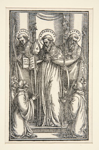 Üç Aziz ile Kitap İllüstrasyon by Unknown