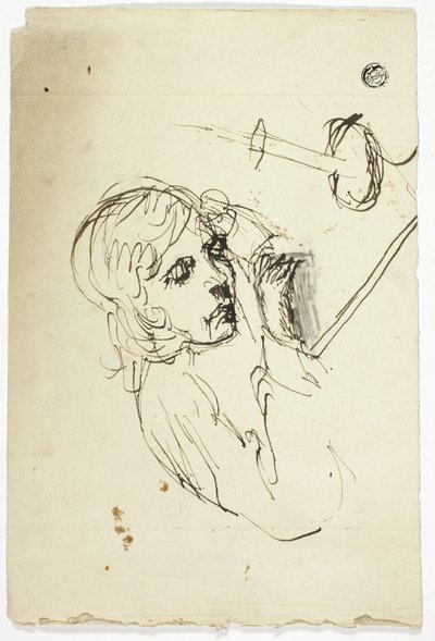 Mumun Yanında Uyuyan Çocuk by Unknown