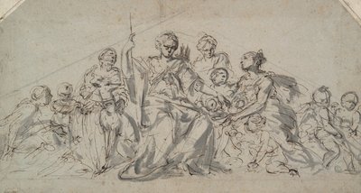 Periler ve Putti ile Diana by Unknown