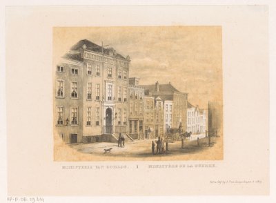Lahey'deki Eski Savaş Bakanlığı Savaş Bakanlığı / Ministère de la Guerre (nesnedeki başlık) by Unknown