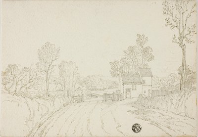 Manzarada Evin Önünden Geçen Yol by Unknown